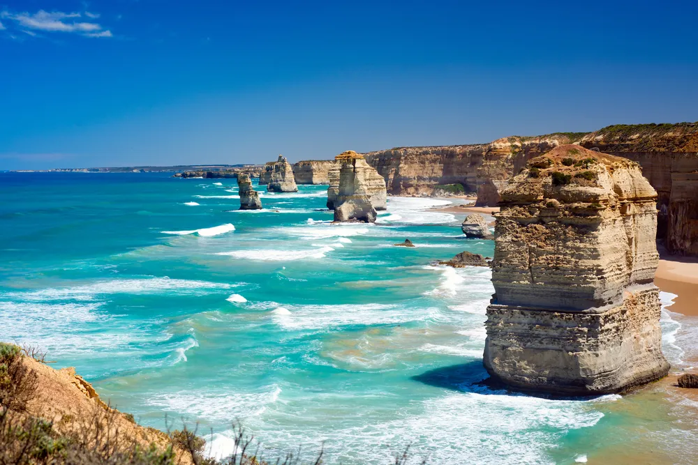 A picturesque photo of The Twelve Apostles, Australia.